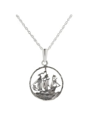 Raposa Elegance Sterling Silver Dove Outline Charm on a Sterling Silver 18 Cable Chain Necklace Raposa Elegance Sterling Silver Dove Outline Charm on a Sterling Silver 18 Cable Chain Necklace